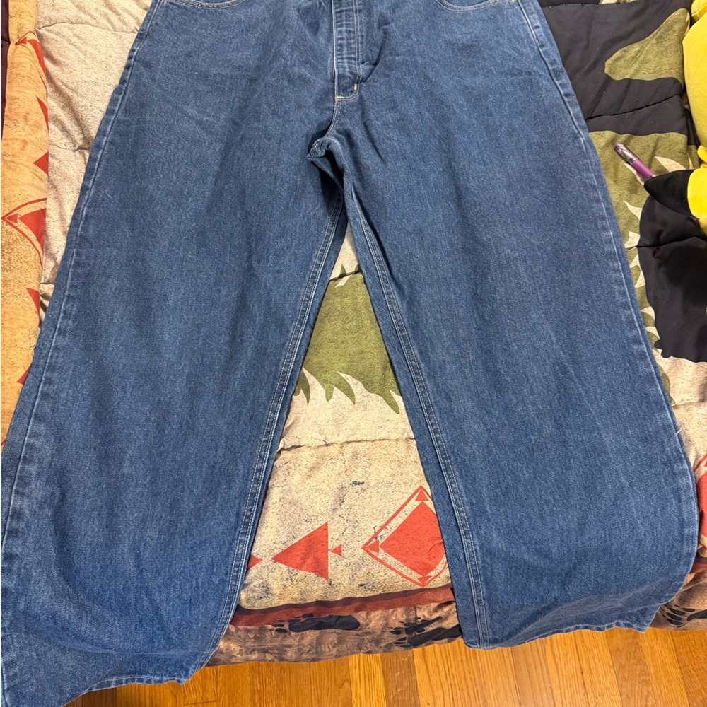 FR Carhartt Men's Relaxed Fit Blue Jeans